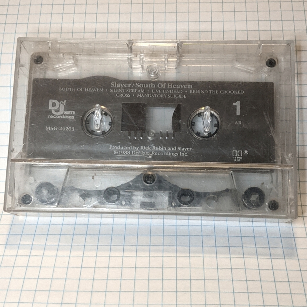 Slayer south of heaven cassette tape - Picture 2 of 2